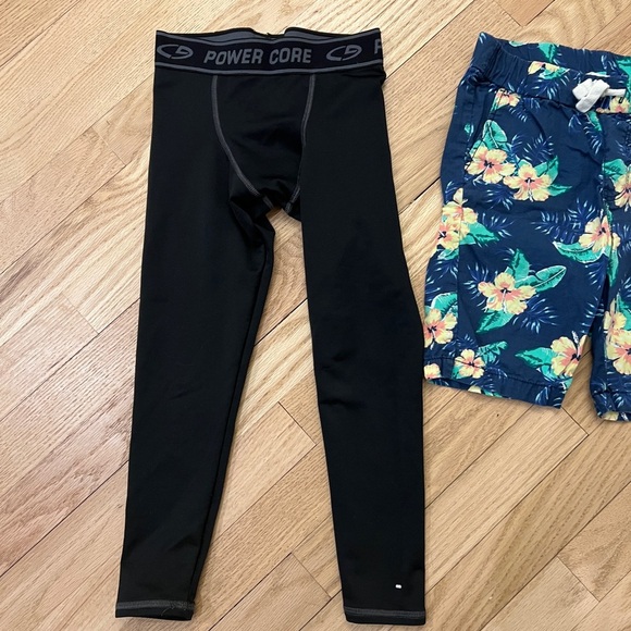 Boys Lot of 3 shorts and legging bottoms size 5 to 7 - Picture 2 of 4